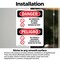 Signmission 7 in Width, Vinyl Decal, Rectangle, Bilingual OS-2PACK-DS-D-710-VS-1477 - alternate 3
